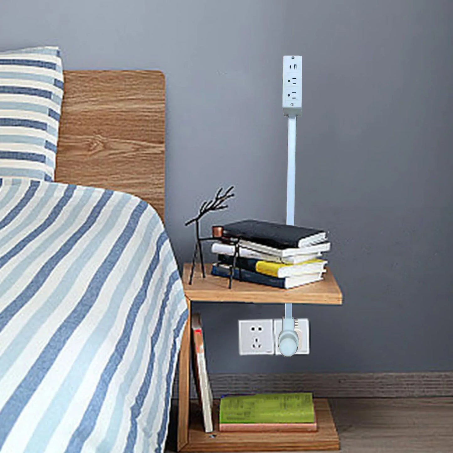 HomeFinds Extendable and Rotatable Power Outlet Socket