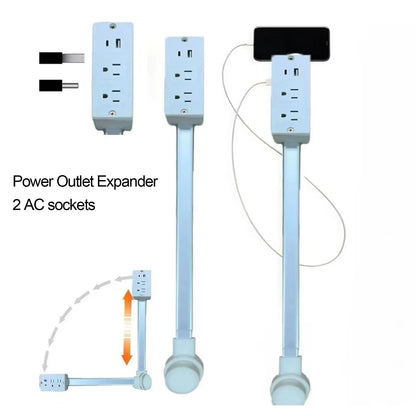 HomeFinds Extendable and Rotatable Power Outlet Socket